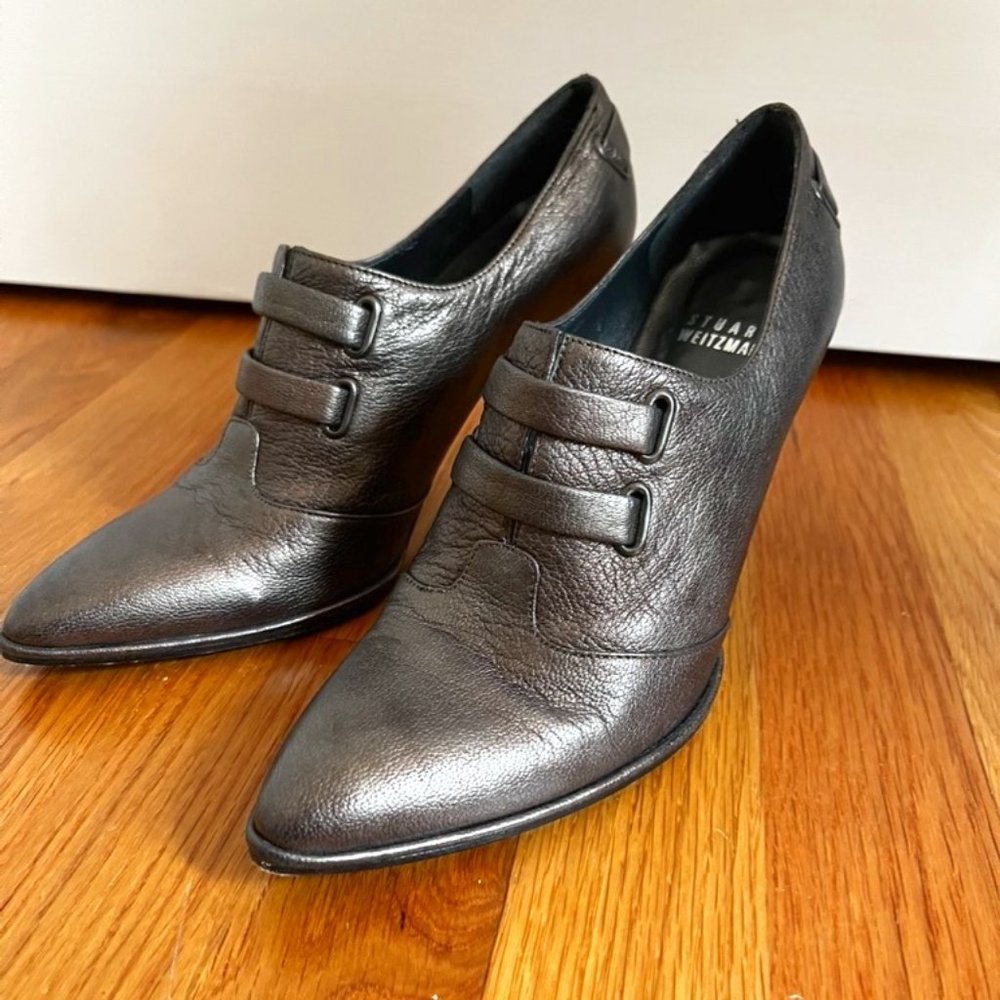 Stuart Weitzman Metallic Bootie - 5.5 - image 1